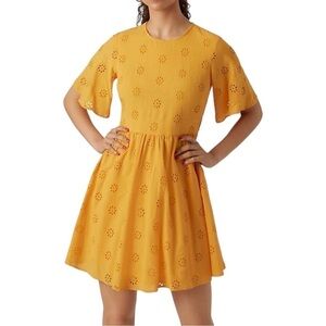 Vero Moda Maja Eyelet Smocked Dress